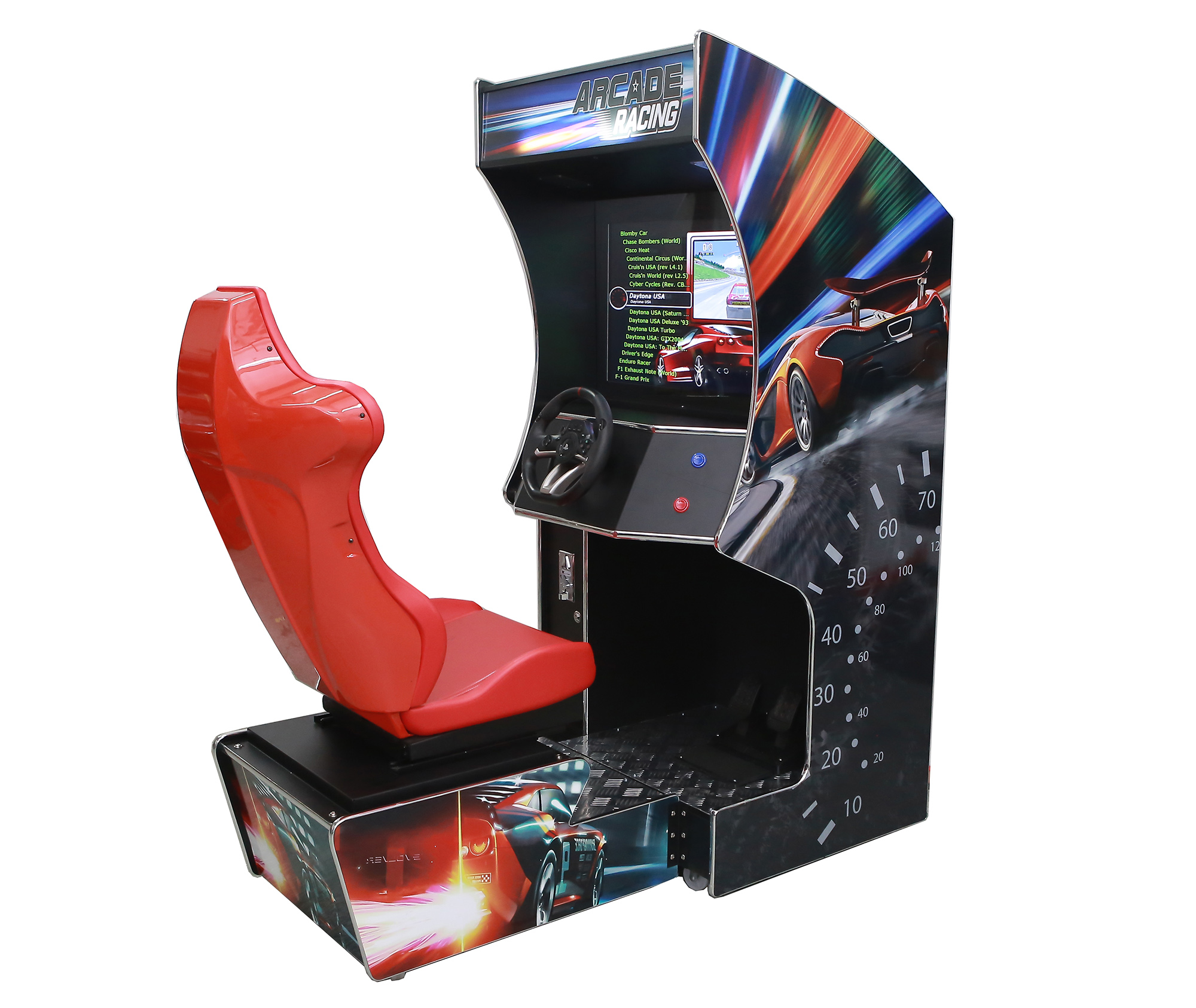 Car Racing Arcade Machine With Racing Seat Cue Power Billiards
